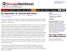 Tablet Screenshot of occupywallst.org